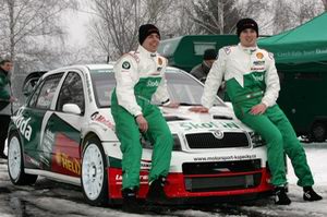 Fabia WRC a posdka Jan Kopeck / Filip Schovnek